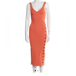 Self-Portrait midi orange dress, Sz L